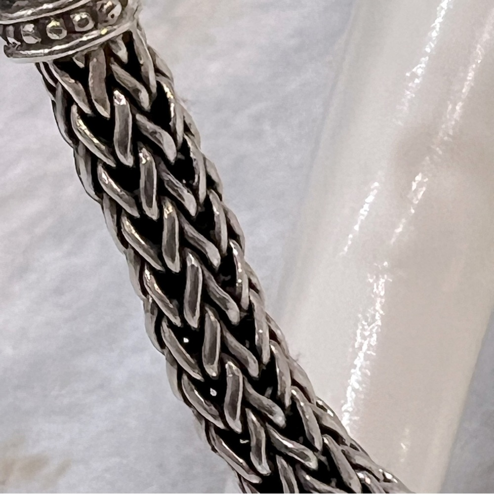 Sterling Silver Woven Link Elephant Bracelet - Picture 9 of 13